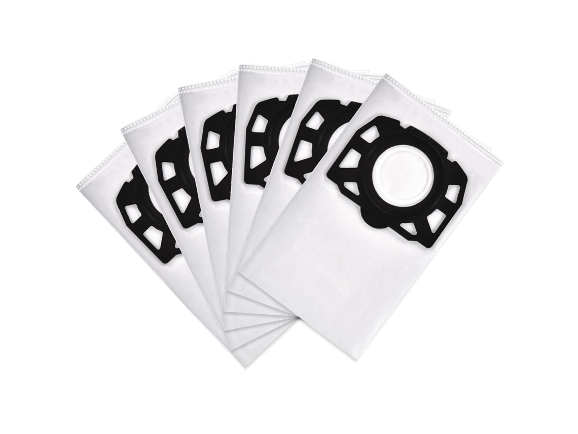 12 Sacos De Aspirador De Pó Para Wd4 Wd5 Wd6 Premium, Saco De Filtro Adequado Para Aspirador De Pó Úmido E Seco Mv4, Mv5, Mv6