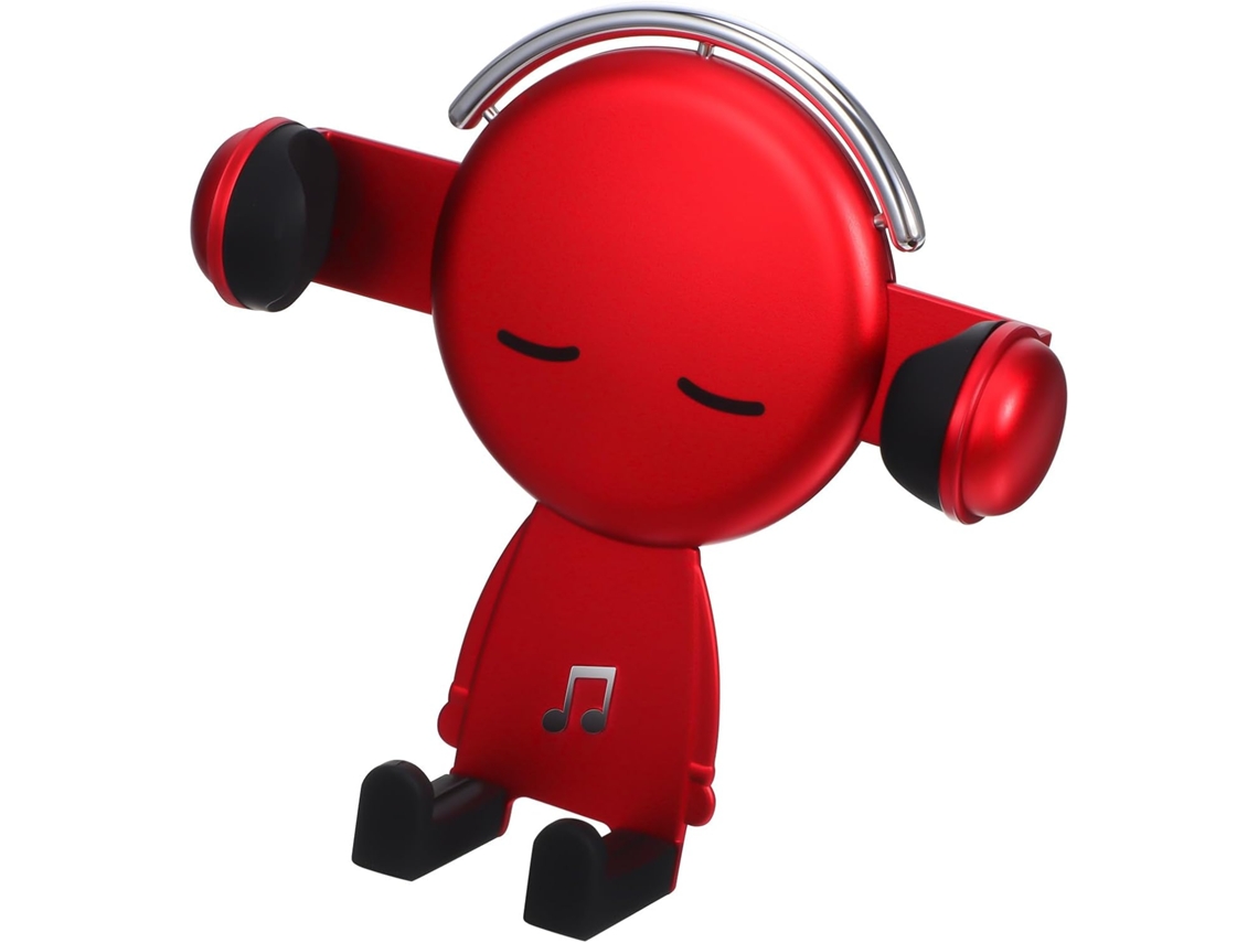 Suporte Para Celular Veicular Com Estampa De Desenho Animado Vermelho