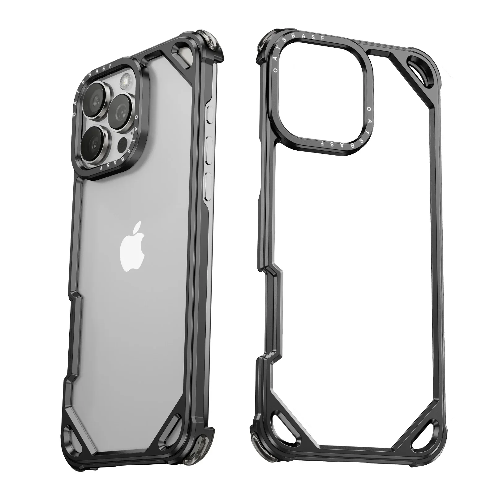 Capa Para Celular (alumínio Preto), Capa Protetora De Metal Sem Moldura E Resistente A Impactos, Capa Protetora De 17 Polegadas