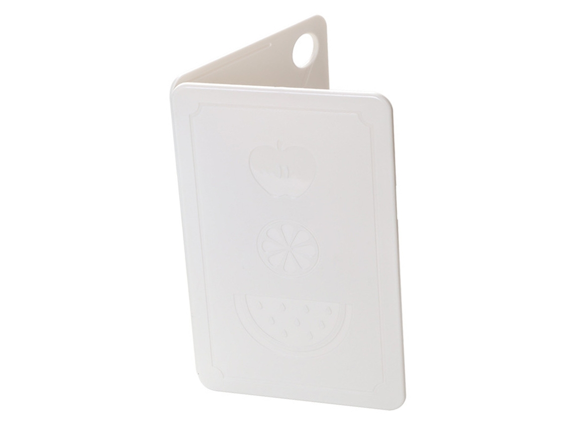 Tábua De Corte Plástico Dobrável, Arroz Nórdico Branco, 20x12,5x0,8cm, Cortar Frutas Portátil Para Acampamento Ao Ar Livre