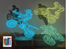 Lurelia Luz Noturna 3d Com Controlo Remoto, Brilho Regulável, Temporizador E Rgb Para Quarto Infantil