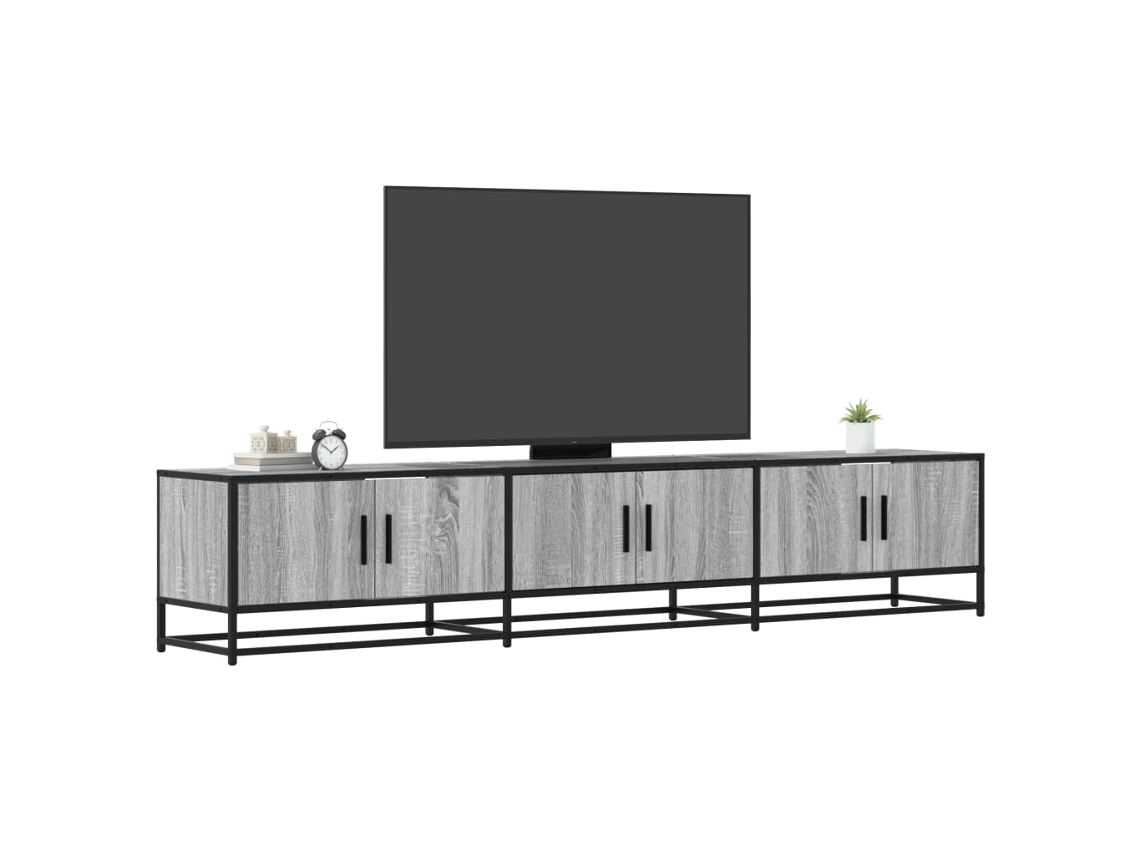 Vidaxl Móvel De Tv 210x35x41 Cm Derivados De Madeira Cinzento Sonoma
