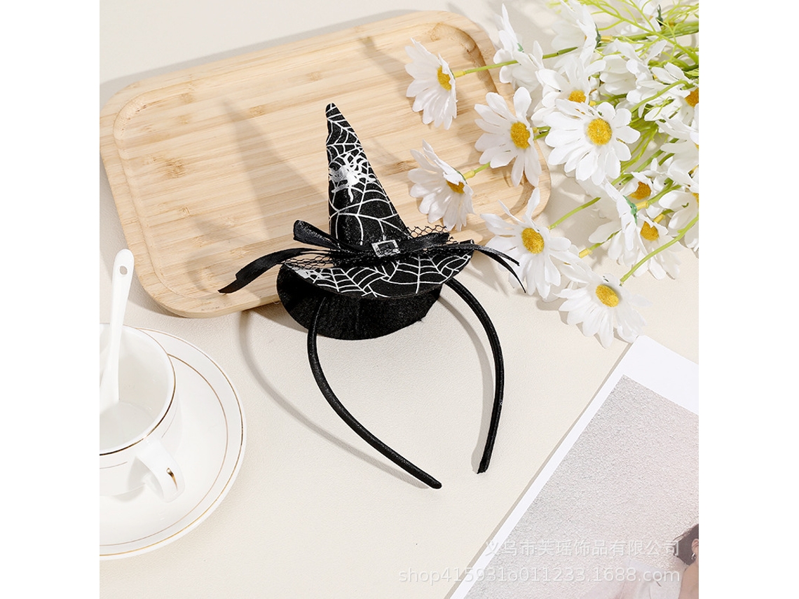 (10 Peças, Chapéu Mágico) Halloween Diabo Bandana Festa Vestido Criativo Teia De Aranha Dança Bandana Festival Fantasma Decoração Adereços Cabeça De
