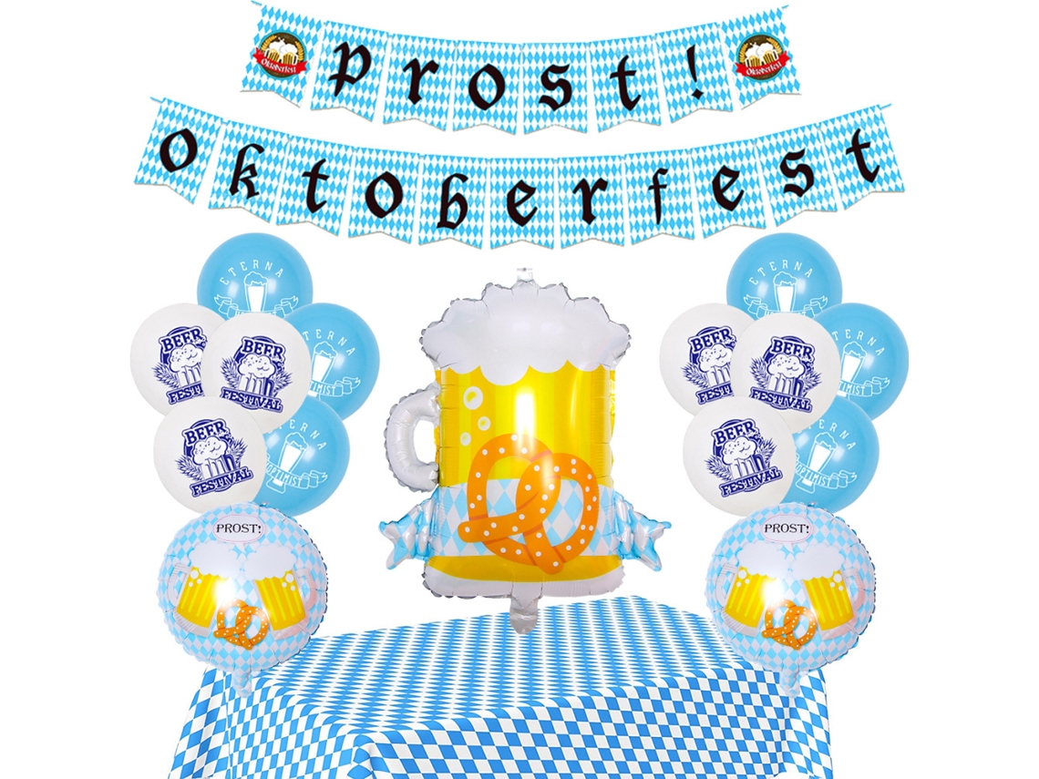 Ats conjunto de Decoração com Balões para Oktoberfest Festa Bavaria Banner Balões Decorações Suspensas Festival Cerveja Bávara