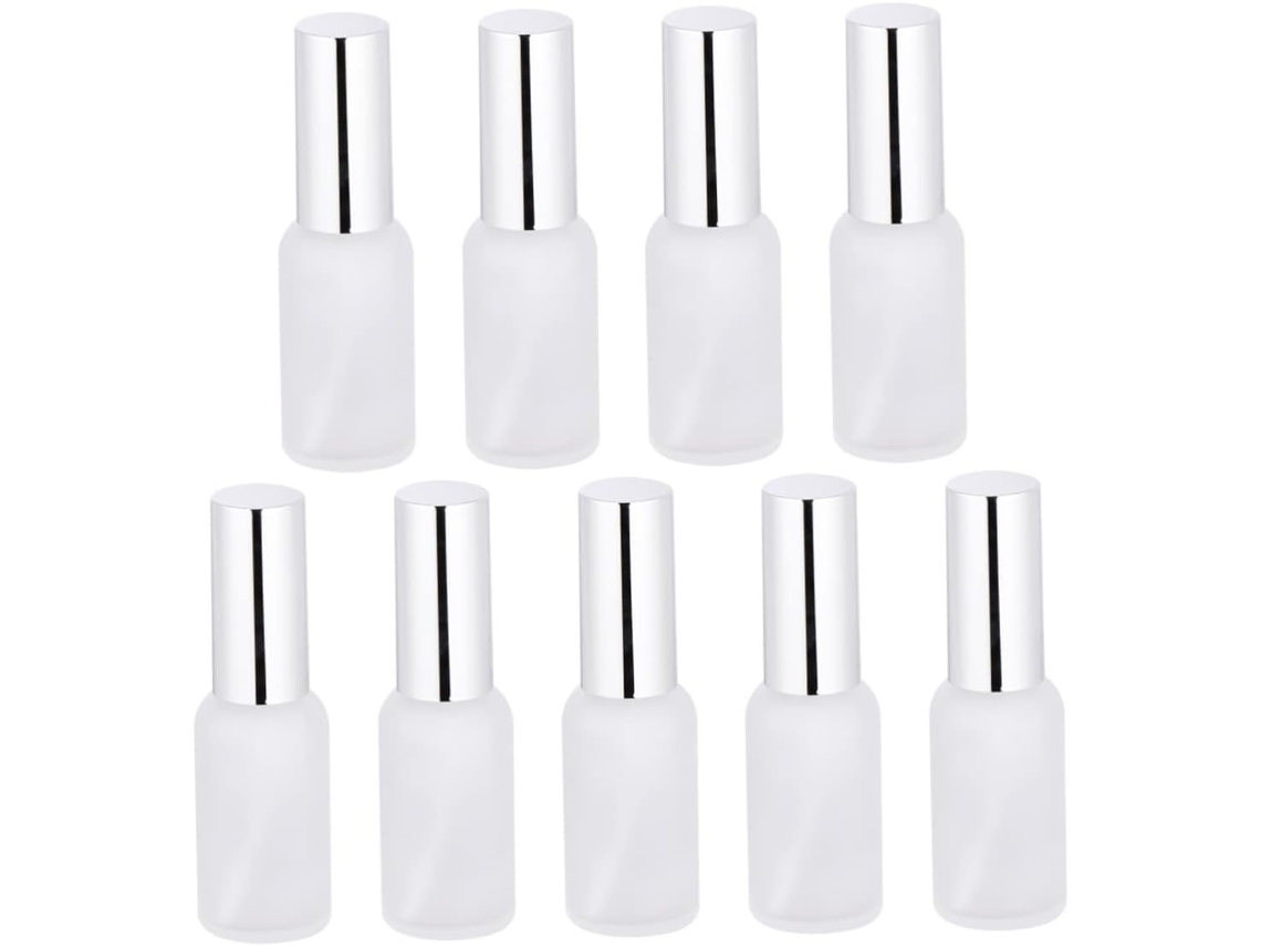 Conjunto De 9 Frascos Foscos Para Óleo Essencial E Spray De Maquiagem, Com Embalagem Individual.