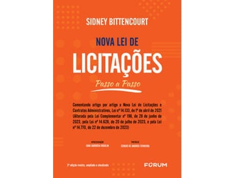 Livro Nova Lei De Licitações Passo A Passo (comentando Artigo Por Artigo A Nova Lei De Licitações E Contra De Sidney Bittencourt (português Do Brasil)