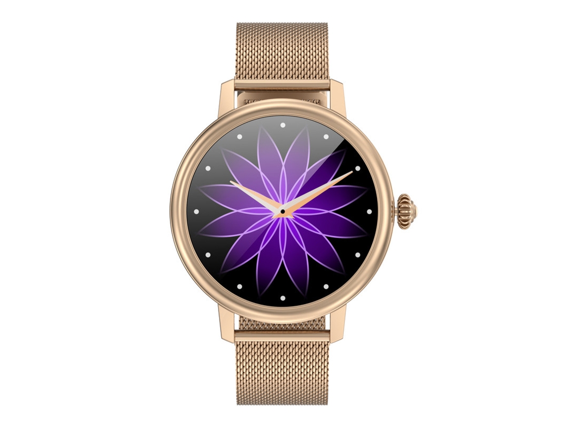 Smart Watch Multifuncional Mensagem de Tela Hd de 1 19 Polegadas Push Gold VEANXIN