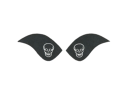 Patch Bordado de Caveira Pretoequitheme