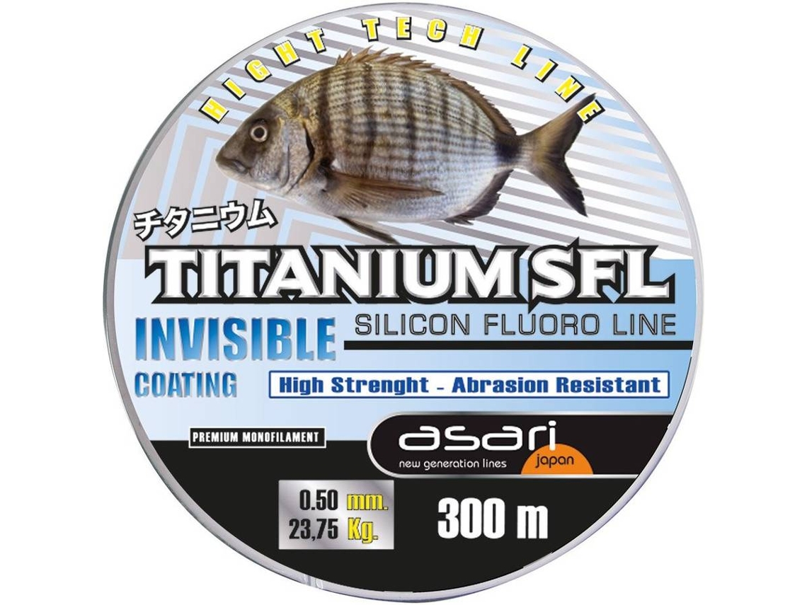 Linha de Pesca de fluorcarbono ASARI Titanium Sfl (0.280 mm - 0,20 mm)