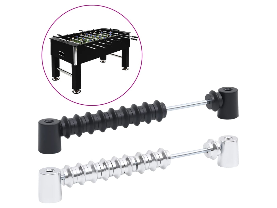 Vidaxl Marcador De Pontuação P/ Matraquilhos 2 Pcs Preto E Prateado