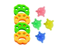 Removedor de pêlos de roupas para máquina de lavar, ferramenta de limpeza de pêlos de animais de estimação de 8 peças, anti bola de cabelo reutilizáve
