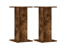 Speaker Stand, Speaker Stands Vidaxl Marrom Madeira Processada (30 X 30 X 60 Cm)