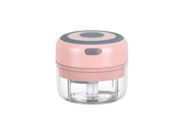 Mini Espremedor De Alho Usb Rosa