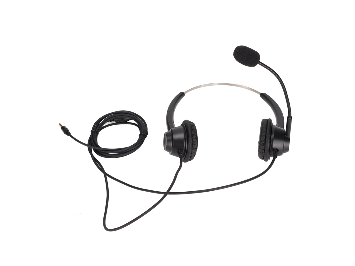 Fone de Ouvido Telefônico com Redução de Ruído, Conector Reto de 3,5 Mm, com Microfone para Atendimento Ao Cliente, CHABERLU