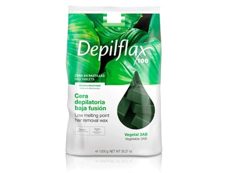 Cera Depilatória Baixa Fusão Vegetal 3Ab 1000 Gr DEPILFLAX