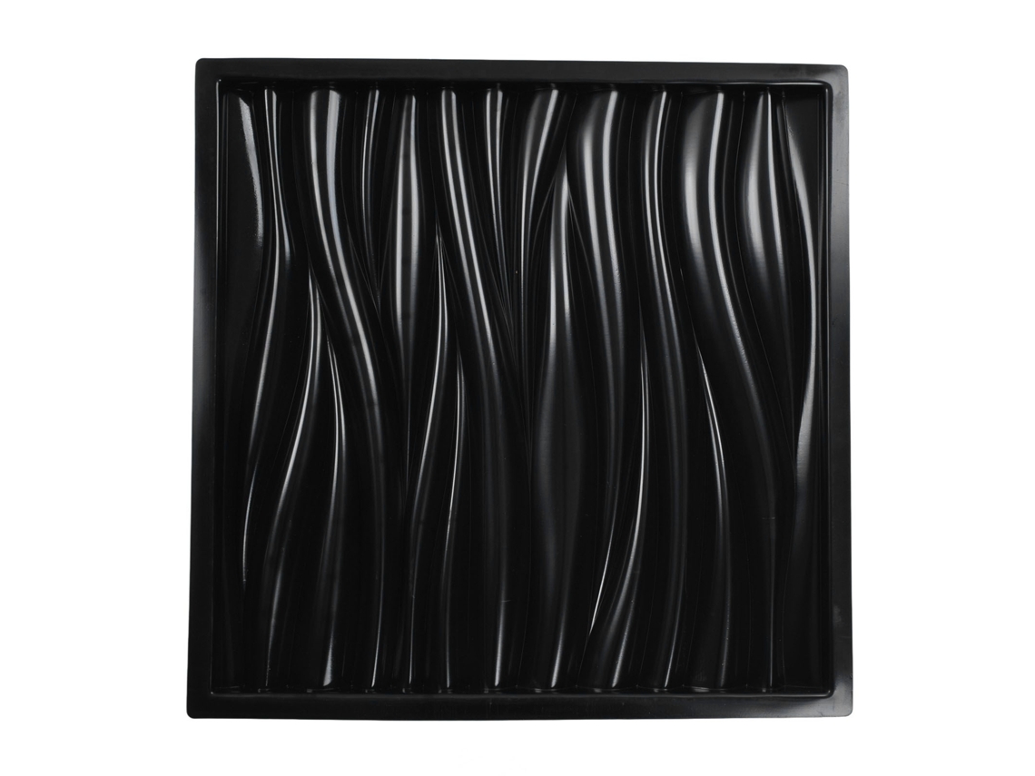 Molde decorativo ondulado para parede, 54 cm (reciclável para produção DIY, feito de material ABS ondulado)