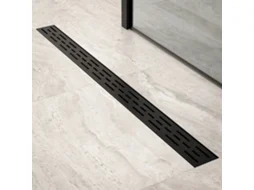 Ralo de Chuveiro 90 Cm Light Fosco com Grelha Padrão Aço silencioso com Flange MIRLUX