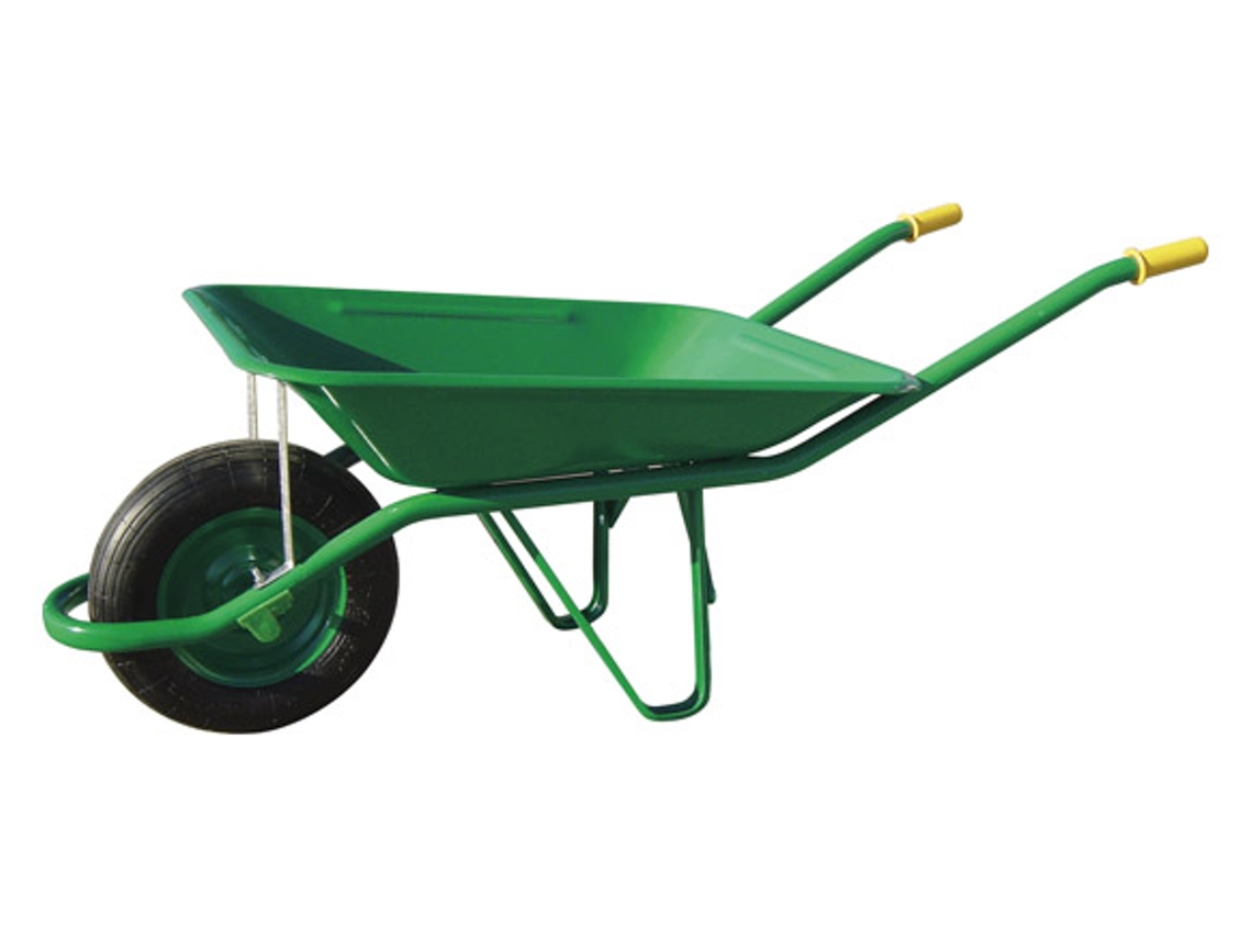 Carrinho de mão de metal verde claro THECA