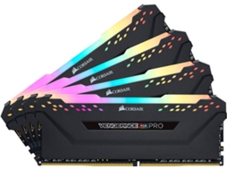 Memória RAM DDR4 CORSAIR CMW32GX4M4C3200C16 (4 x 8 GB - 3200 MHz - CL 16 - Preto)