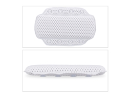 Almofada De Banho Relaxdays Com Ventosas, Spa, Apoio Para Cabeça E Pescoço, 19,5 X 30,5 X 3,5 Cm, Branca