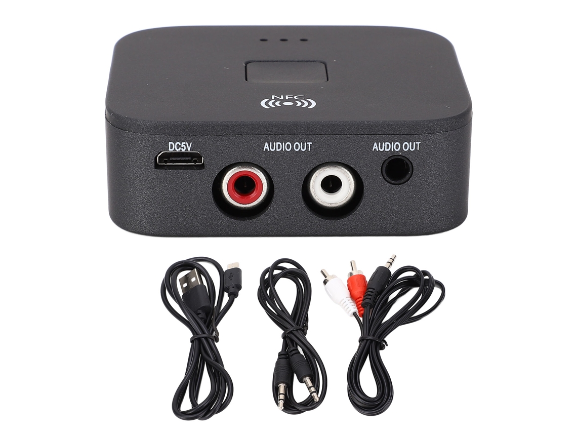 B11 Rca Bluetooth 5.0 Receiver 3.5mm Aux Wireless Music Adapter With Nfc Function For Car Tv Computer Speaker Music Streaming System LAXISCREED