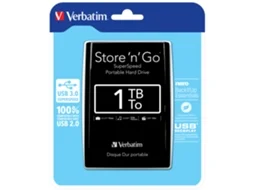 Disco Externo HDD VERBATIM Store 'n' Go (2.5'' - 1TB - Preto)
