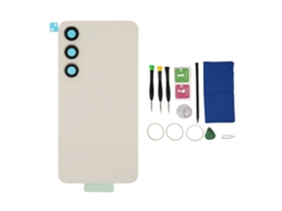 Mali capa de Vidro Traseiro com Lente de Câmera e Kit de Ferramentas para Samsung Galaxy S23 Branco
