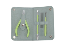 Kit De Cortador De Unhas Em Aço Inoxidável Multifuncional Portátil Para Manicure Em Casa Loja Viagem Verde