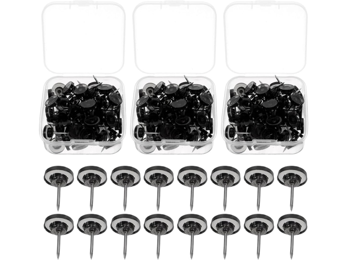 Tachinhas de Mesa, Tachinhas Multifuncionais Para Painel Perfurado, Ganchos de Pressão e Decoração de Parede, 3 Caixas