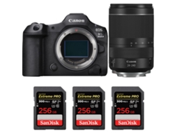 Eos R5 Mark Ii + Rf 24 240mm F/4 6.3 Is Usm + 3 Sandisk 256gb Uhs ii 300mb/s + Ebook “20 Dicas para Fotos Que Impressionam” CANON
