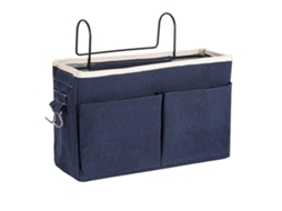 Cesto de armazenamento suspenso Slowmoose Pocket Bed, organizador multifuncional, azul escuro