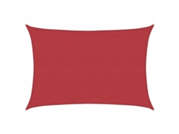 Maison Exclusive - Para-sol Estilo Vela 160 G/m² 4x6 M Pead Vermelho