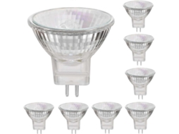 Omni lâmpadas Halógenas Mr11 12v 35w Base Gu4 2800k Branco Quente Regulável Pacote de 8 380 Lúmens 2000 Horas