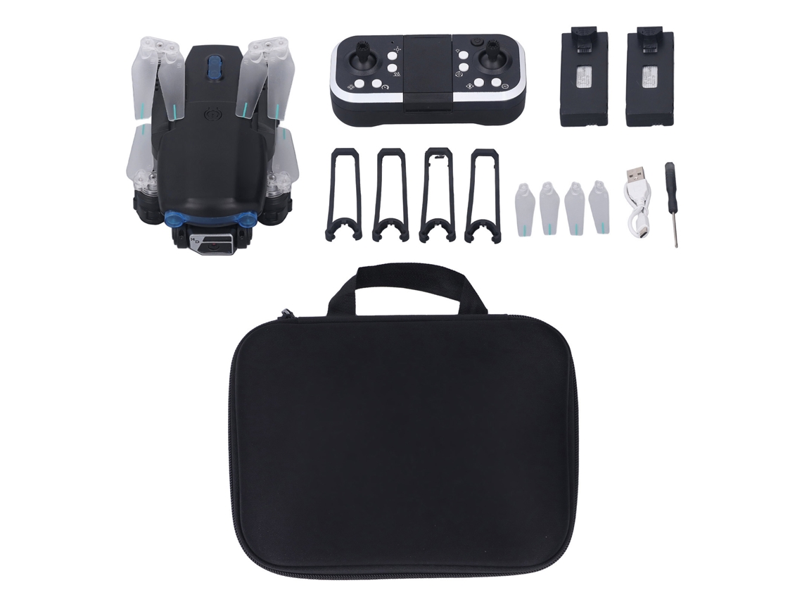 Drone Quadcopter Com Câmeras Duas, Luz Burst, Evasão De Obstáculos, 3 Baterias Para Exterior