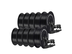 Filamento Para Impressora 3d, Resistente E Ecolã³gico, Acabamento Seda, Pla Preto 10kg Oem