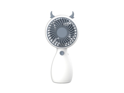 Ventilador BRILVIBERA de mão com suporte USB, desenho animado, portátil para estudantes