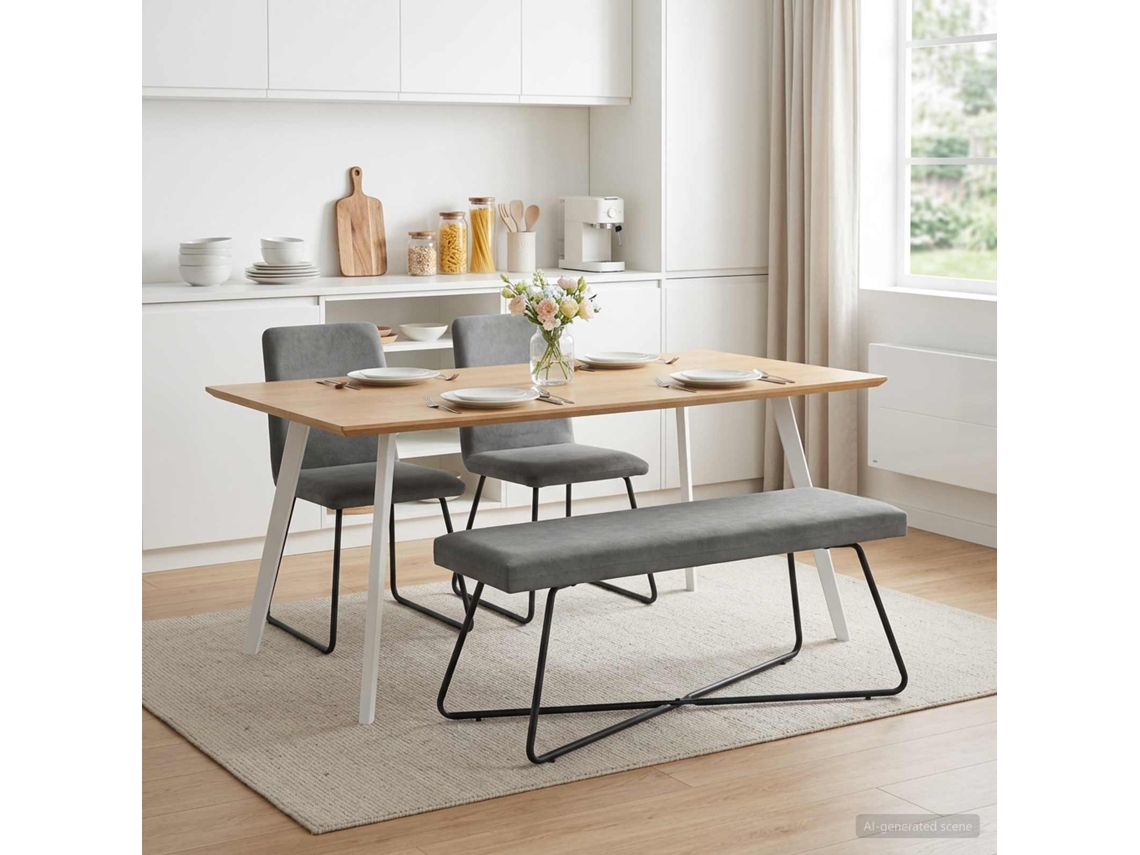Vidaxl Banco Cinzento-escuro 110 X 40 X 45 Cm Veludo