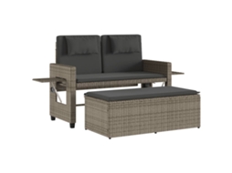 Garden Bench, Garden Benches Vidaxl Cinzeto Rattan / Vime (n/a)