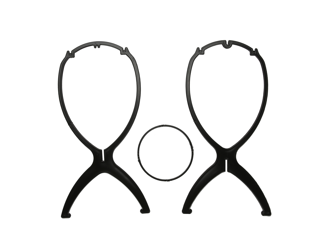 Suporte Para Peruca (modelagem De Plástico De Alta Qualidade, Simples E Removível) + Eoocoo