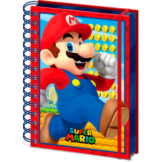 Caderno Nintendo Super Mario A5 Wiro Pyramid