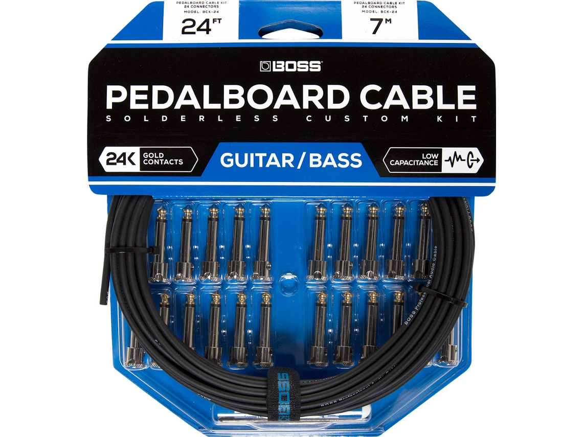 Boss Bck24 Solderless Pedalboard Cable Kit 24 Fichas 7M Worten.pt
