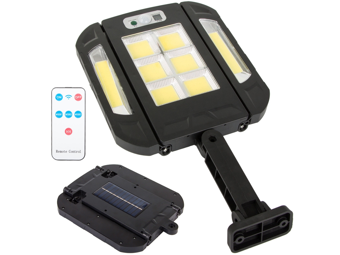 Lâmpada Solar Com Sensor De Movimento E Controlo Remoto, 3 Modos, Para Iluminação E Decoração Exterior Conforme As Características Indicadas