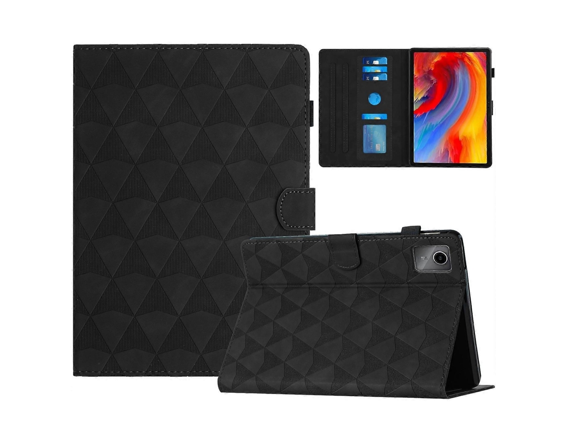 Capa Para Tablet Lenovo Tab M11/xiaoxin Pad 11 2024 Em Couro Com Textura De Diamante.