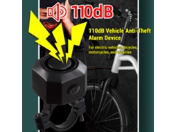 2026 Dispositivo Antirrobo Autopropulsado com Alarma Elétrica Inalámbrica para Bicicleta e Moto S/MARCA