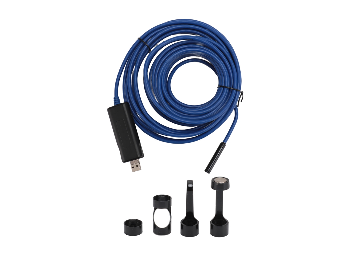 Câmera de Inspeção Wifi 720p Semi Rígida Ip67 com 6 Leds Android Ios 2m