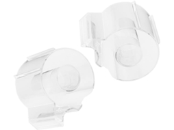 Dispensador de adesivo acrílico transparente Healifty, 2 peças, para mesa, design simples e fácil de usar, ideal