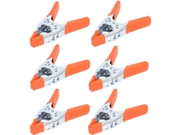 Conjunto de 6 Grampos Mola 6 Polegadas BRILVIBERA