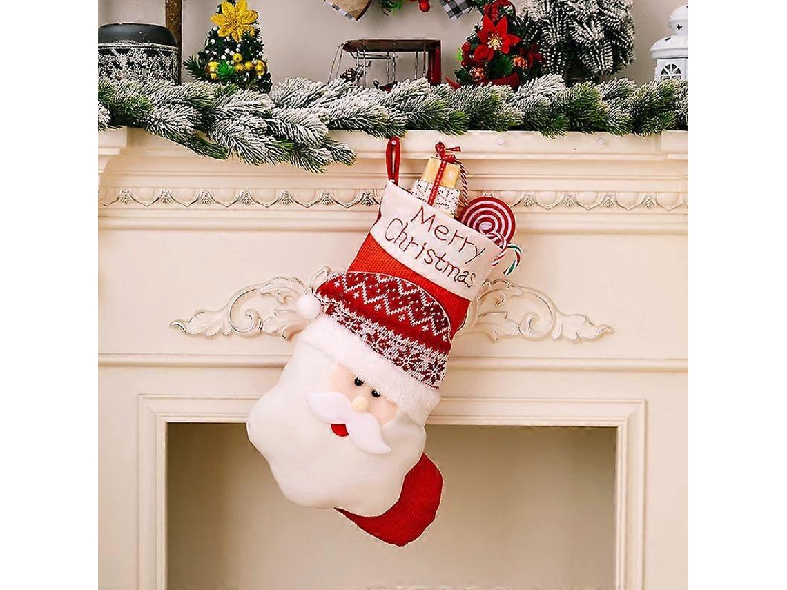 Meias De Natal Para Festa Em Casa, Sacola De Presente, Papai Noel, Boneco De Neve, Rena, Pingente Pendurado, Decoração Olysi Shop
