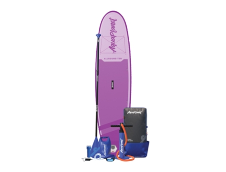 Prancha de Paddle AQUAPLANET Allround Ten 10’ Inflatable Package Purple