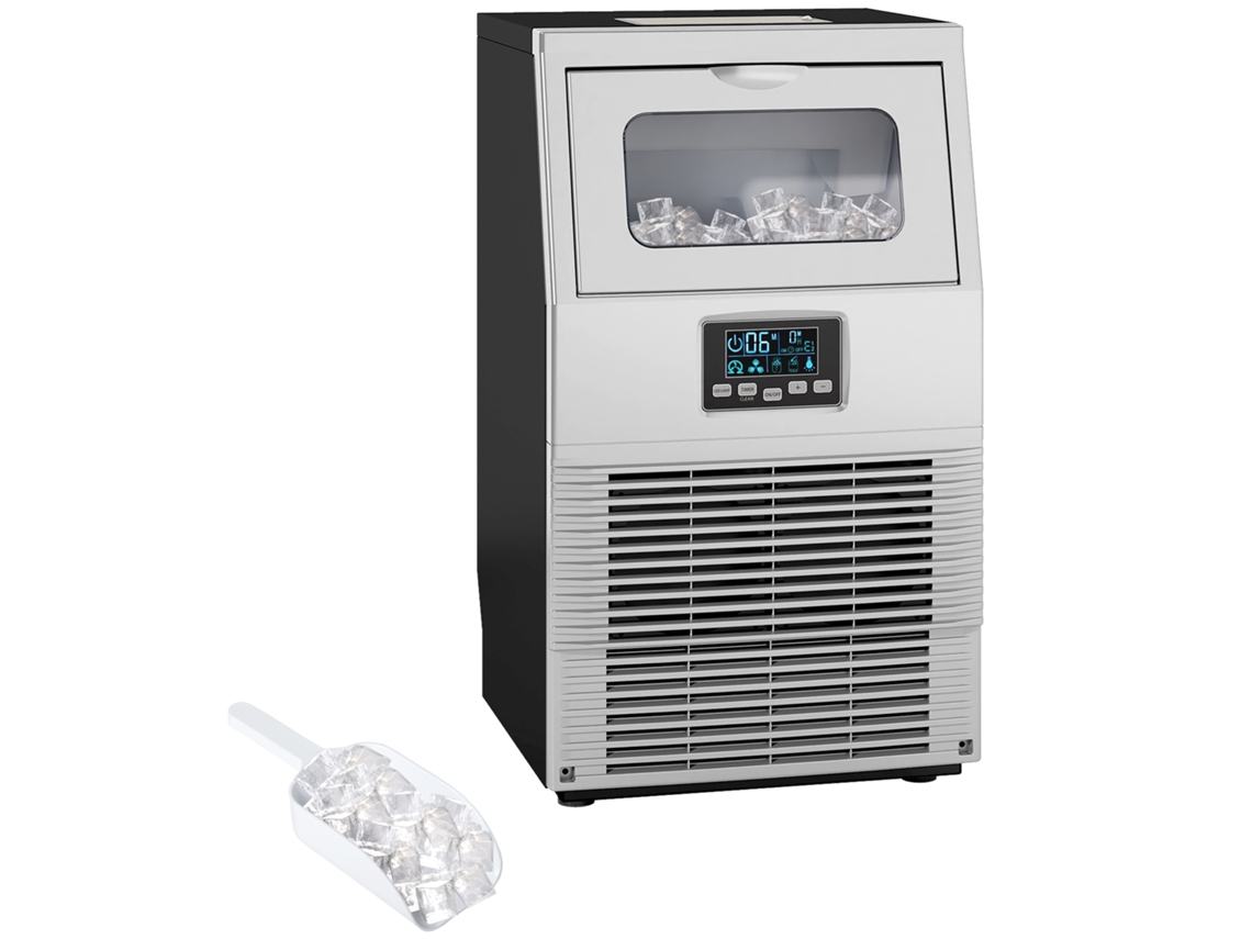 Máquina de gelo 12kg/24h, autolimpante, com depósito 1,5L branco ZENCORE SERVICES